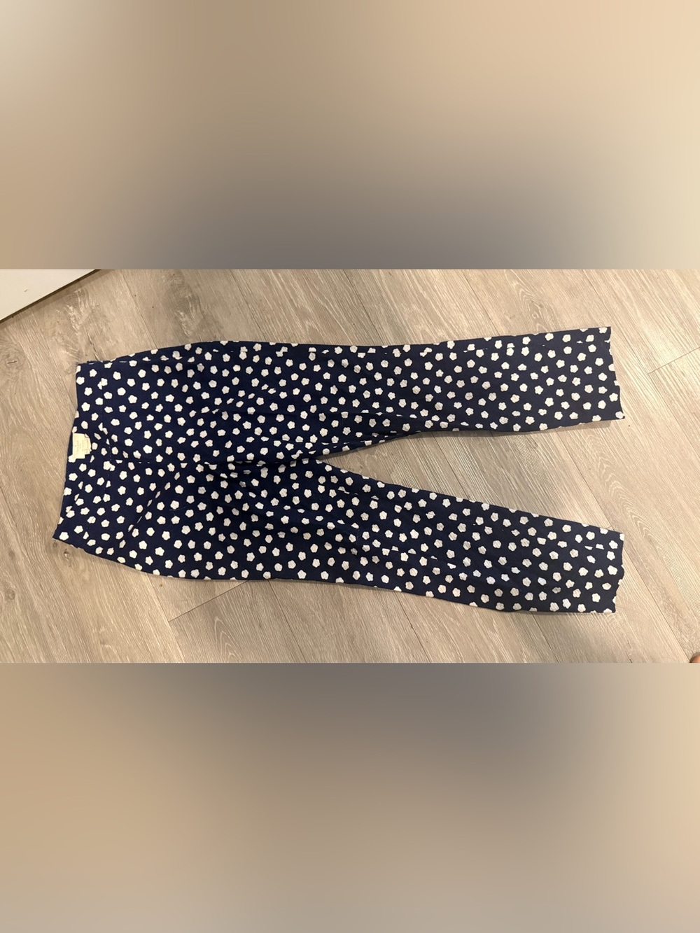 kate spade Navy Blue Polka Dot Leggings - Picture 1 of 5